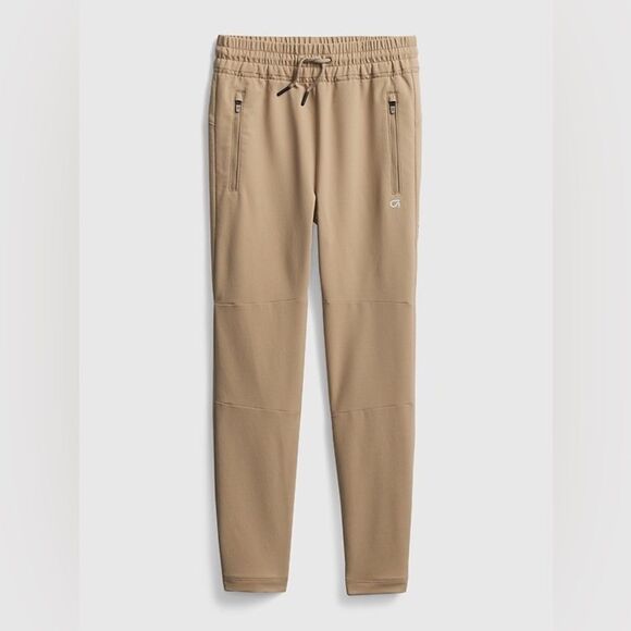 GapFit Kids Recycled Fit Tech Cozy Pants size XXL EUC tan Sweatpants - Picture 1 of 4